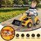 Costway Kids Ride on Bulldozer with Adjustable Bucket Engine Sound Excavator Digger Toy